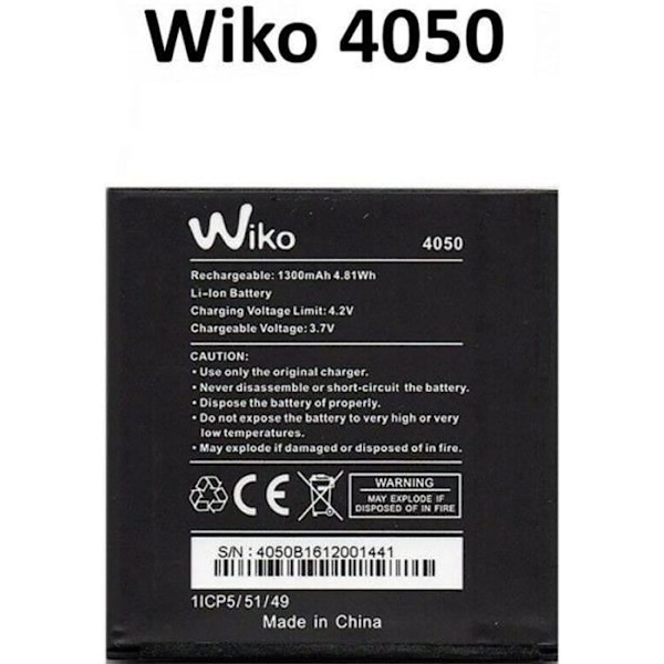 Wiko 4050 batteri - Wiko Sunset 2