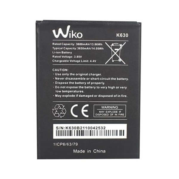 Wiko K630 Akku Wiko Y82:lle