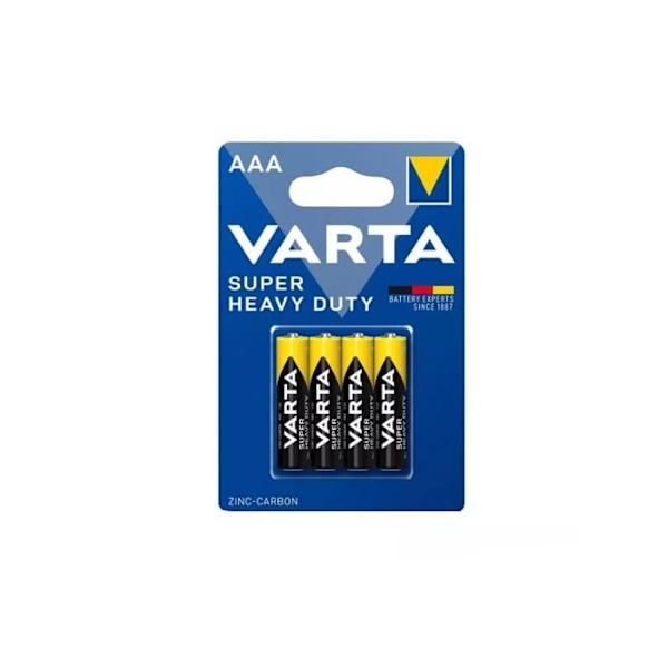 4 AAA LR3 1,5 VARTA batterier Gyldig 2027