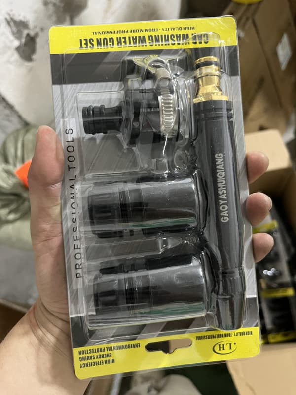 Trädgårdssprutpistol, högtryckssprutpistol för biltvätt 4-Piece Set