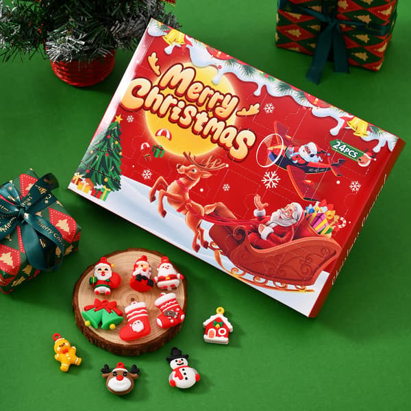 2est jul 24-håls blindlåda tecknad serie figur nyckelring jul liten presentförpackning presentset