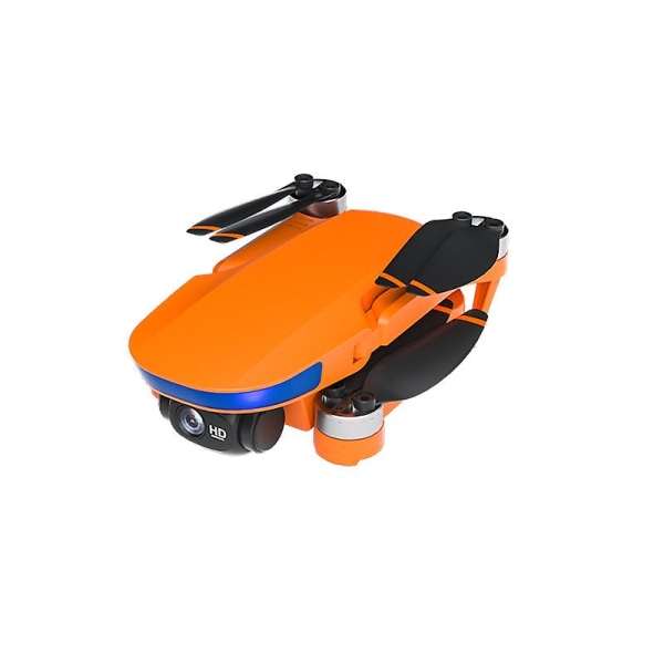 Drone med kamera B6 Hd Mini Drone Vikbar drone Antenn Fotografi Borstlös Rc Flygplansleksak orange 4 Battery