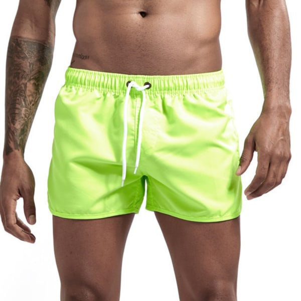 Strandshorts för män Stora sommarstrandsurfshorts green XXL