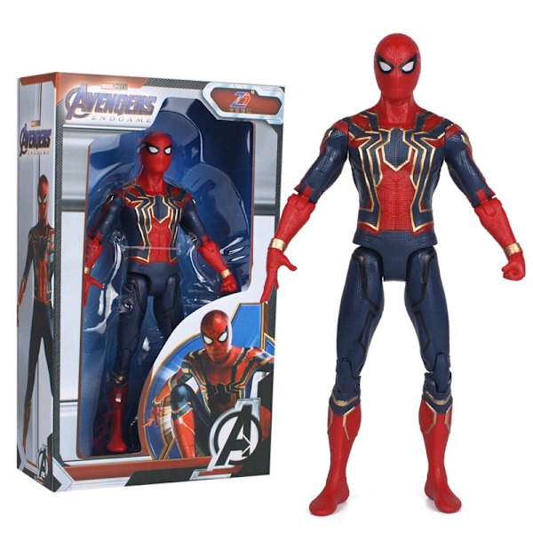 Superhjälte Dockor Animation Leksaker Ornament Avengers Figurer Dolls Spindelmannen