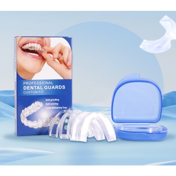 2 pair Multifunctional thermoplastic dental braces for beautifying teeth at night preventing bruising