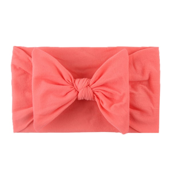 28 färger Baby Pannband Mjuk Nylon Hårband Bowknot Barn Lovely Princess Watermelon Red