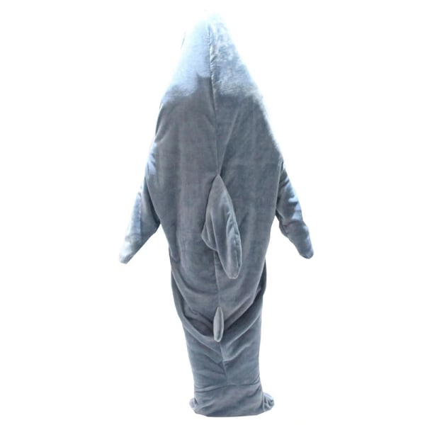 190 cm Shark sovsäck, pyjamas i ett stycke, flanellhaj hemkläder, pyjamas i ett stycke av haj 190CMX110CM