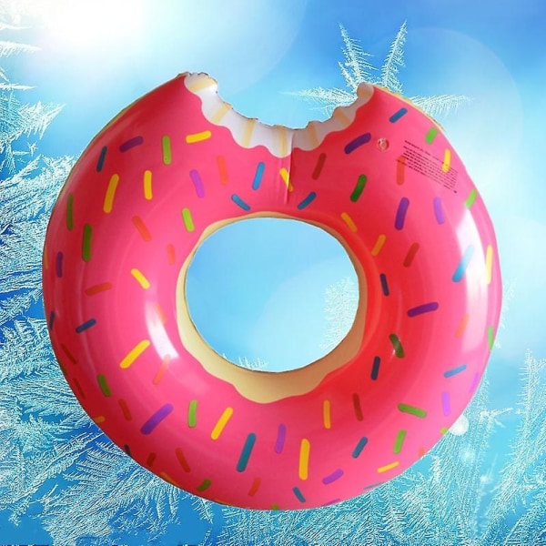 Simring Förtjockad uppblåsbar livbojmunk pink 60cm