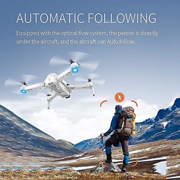 Gps- drone med kamera med kamera för vuxna 4k, drone med kamera 4k-kamera, drone med kamera lätt att flyga 1battery
