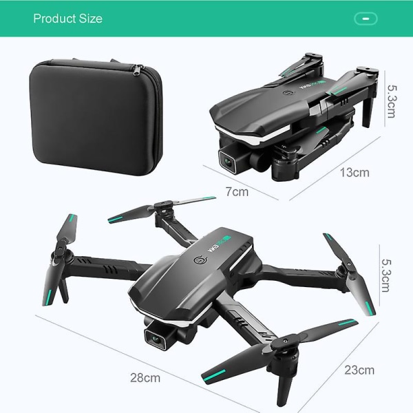 2022 Ny dubbelkamera med drone , Wifi Fpv Quadcopter med höjdhållningsfunktion 1 battery
