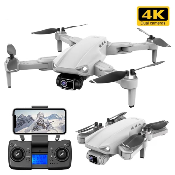 Drone L900 (4K - Autonomi: Upp till 28 min - Svart) Grey