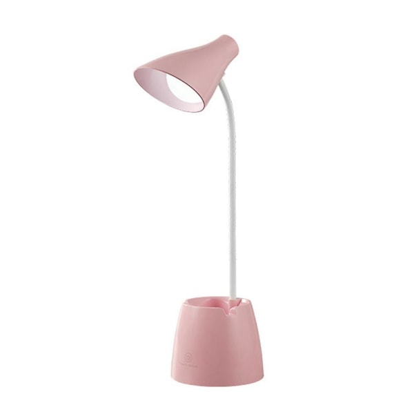 Skrivbordslampa Led, Skrivbordslampor Med 3 Ljuslägen Och Steglös Dimning pink 4000mAH+wire+plug