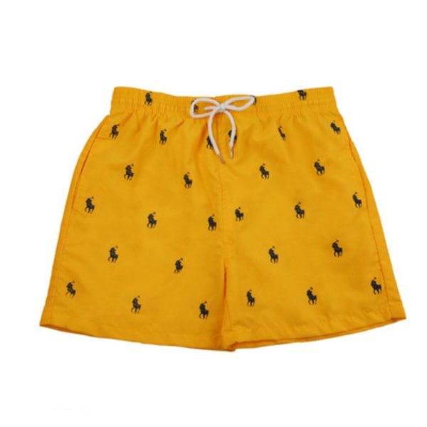 Strandkläder herrmode strand lössurfing fitness sporthem utomhus shorts badbyxor yellow XXXL