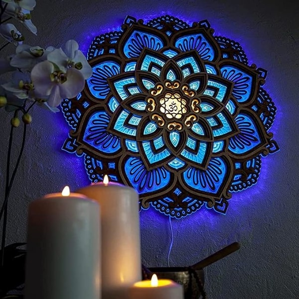 Mandala Yoga Room Night Light