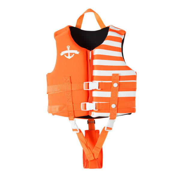 Badväst för toddler , flytväst för småbarn, simväst för barn med flytande baddräkt Badkläder med justerbar säkerhetsrem för unisex -barn orange M