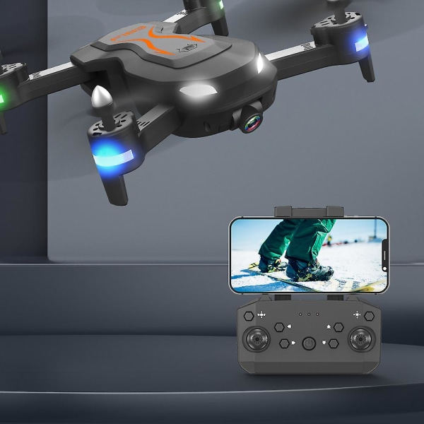 Drone med 50 gångers zoom Wifi-kamera Drone 4k Dual Camera Optical Flow Rc Quadcopter Drone Mini Drone Leksaker vit 2battery