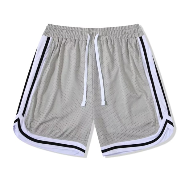 Basket shorts sport casual träning quarter byxor grå shorts S