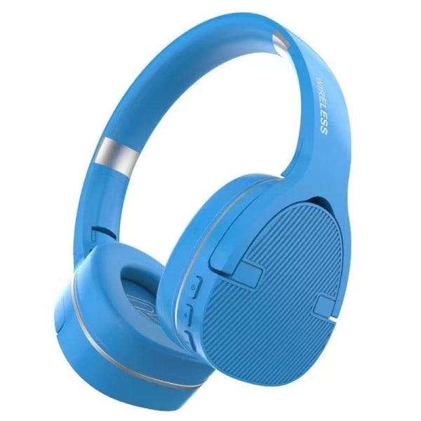 Trådlöst Bluetooth headset Binaural 5.0 datorheadset Vikbart Bluetooth -headset Trådlöst Trådlöst omkopplingsbart blue