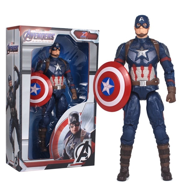 Superhjälte Dockor Animation Leksaker Ornament Avengers Figurer Dolls Captain