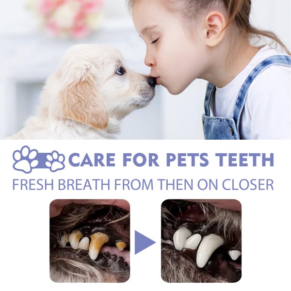 Hund och katt Tandrengöring spray husdjur munrengöring tandsten tandfläckar för att ta bort lukt frisk andedräkt