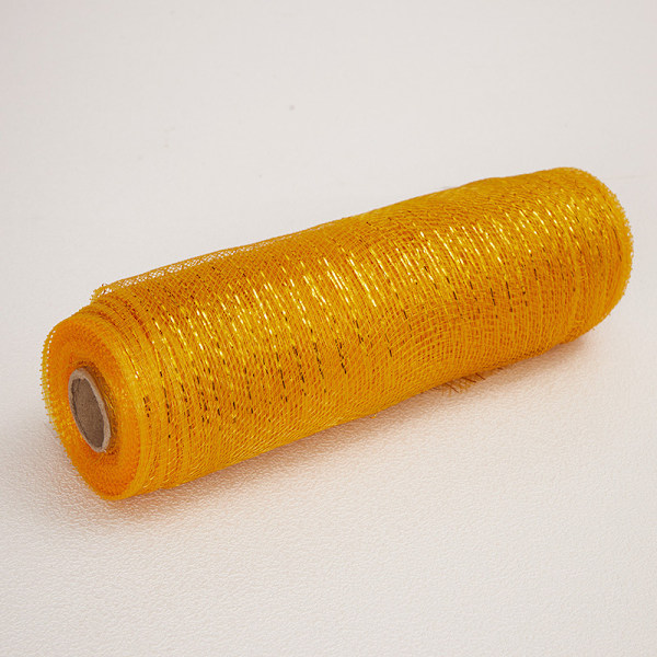 1 rullar 10 tum Yard påsknätband poly jute nätband DIY hantverk dekor golden