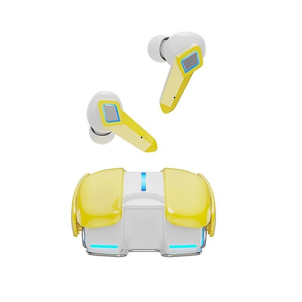Nytt trådlöst Bluetooth headset Low Latency Tws5.0 On-ear Gaming Headset Trådlöst On-ear Headset yellow