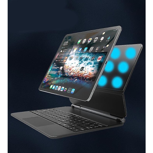 Magic Smart Keyboard lämpligt för Ipad Pro 11''(3rd,2nd,1st Generation)/air 10.95''(5th,4th Generation) black