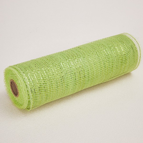 1 rullar 10 tum Yard Påsknätband Poly Burlap Nätband DIY Hantverk Dekor Fruit green