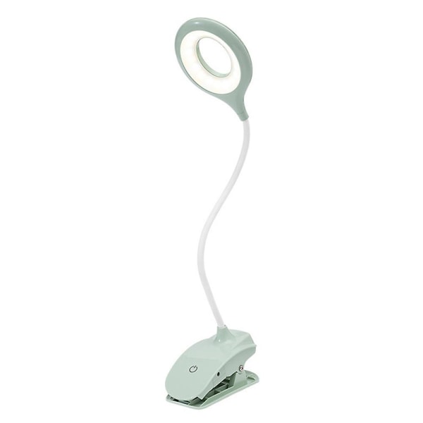Led skrivbordslampa Ögonvårdande klämma Ljusklämma Lampor Läslampor Med USB -port green 2000mAH+ line