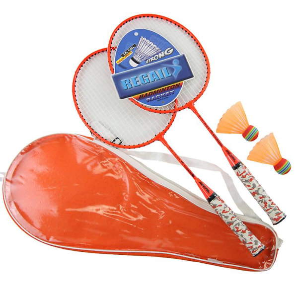 1 par badmintonracket orange