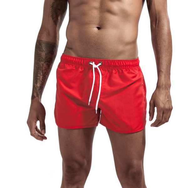 Strandshorts för män Stora sommarstrandsurfshorts red XXXL