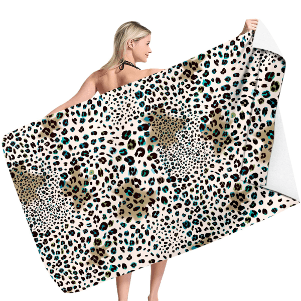 Casual strandhandduk med print i hawaiiansk stil 150*75cm