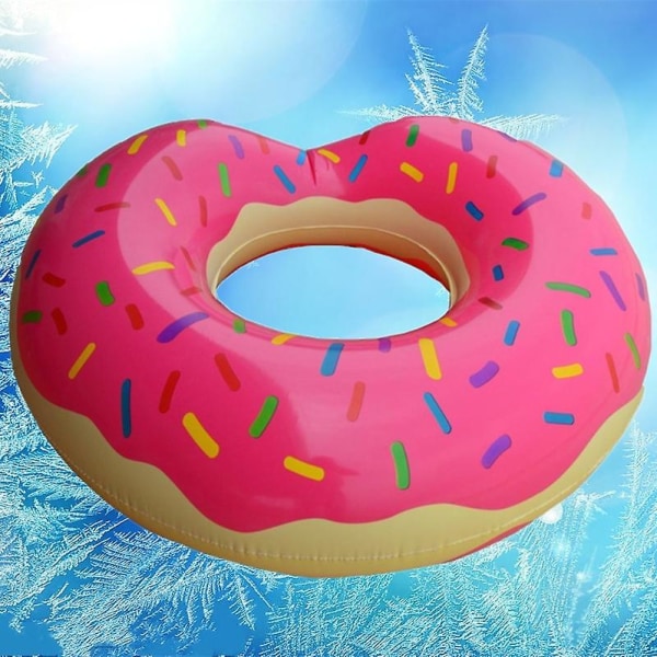 Simring Förtjockad uppblåsbar livbojmunk pink 80cm