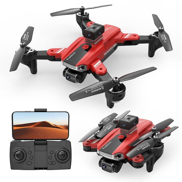 Drone Automatisk Hd Hd Flygfotografering Drone Quadrocopter röd 1 batteries