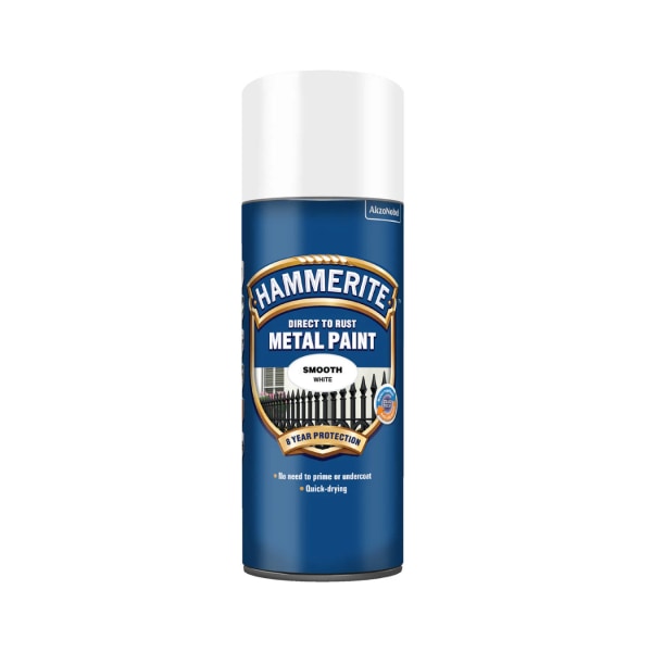Hammerite Slätlack Spray Vit 400ml