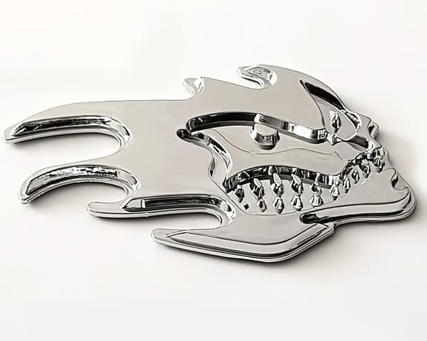 Emblem CarLogo - Flaming Skull