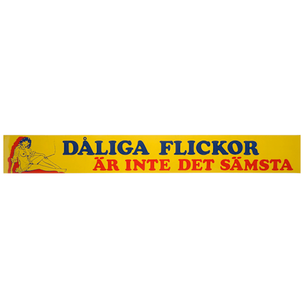 Dekal Retro, Dåliga Flickor Är Inte Det Sämsta