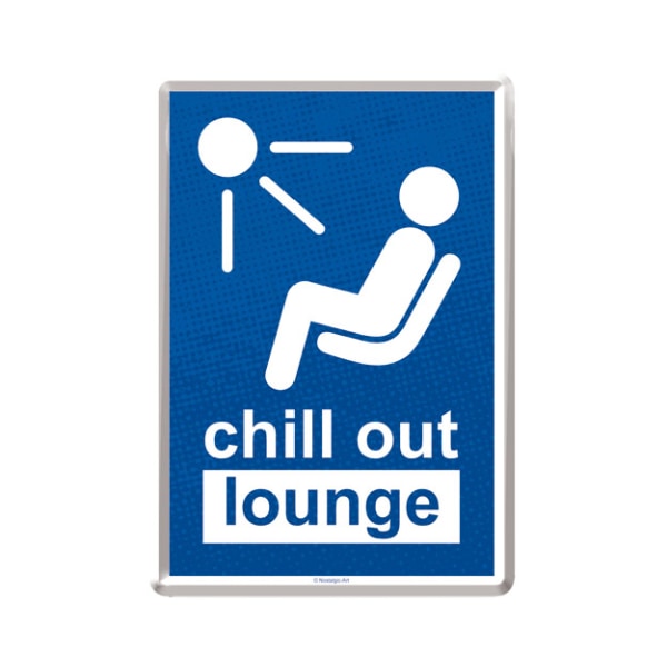Metall-Vykort Chill Out Lounge