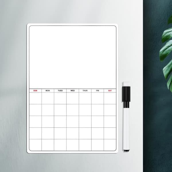 FHE - Magnetisk Køleskabskalender Whiteboard Organizer