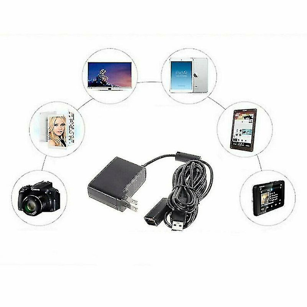 USB AC-adapter Strømforsyning for Xbox 360 Xbox360 Kinect Sensor Kabel {Db) EU plug