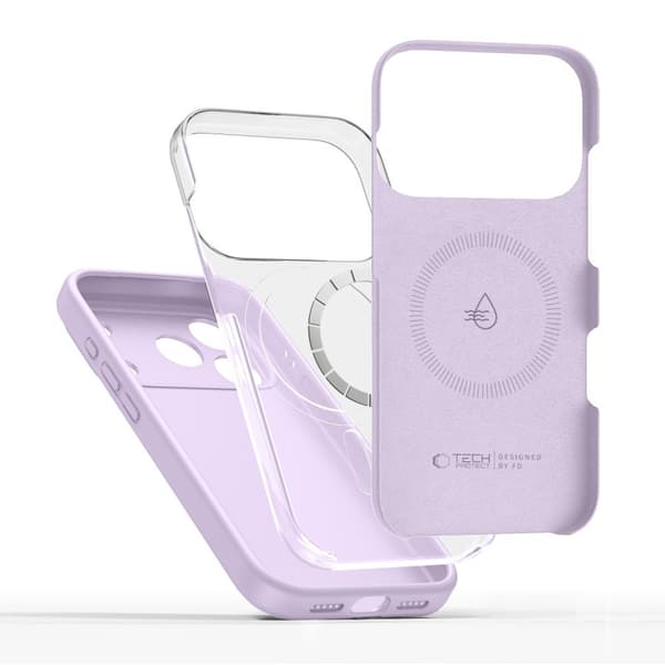 Tech-Protect iPhone 17 Pro Deksel MagSafe Silikon Mauve 50