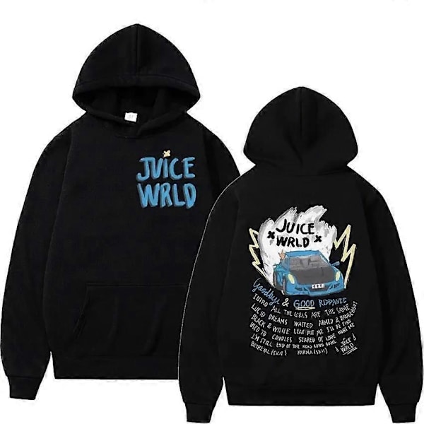 Japan Style Casual O-Neck Spring Autumn Print Hoodie Sweatshirt Men Thick Fleece Hip Hop Clothing-030G, L FOR 165CM 65KG