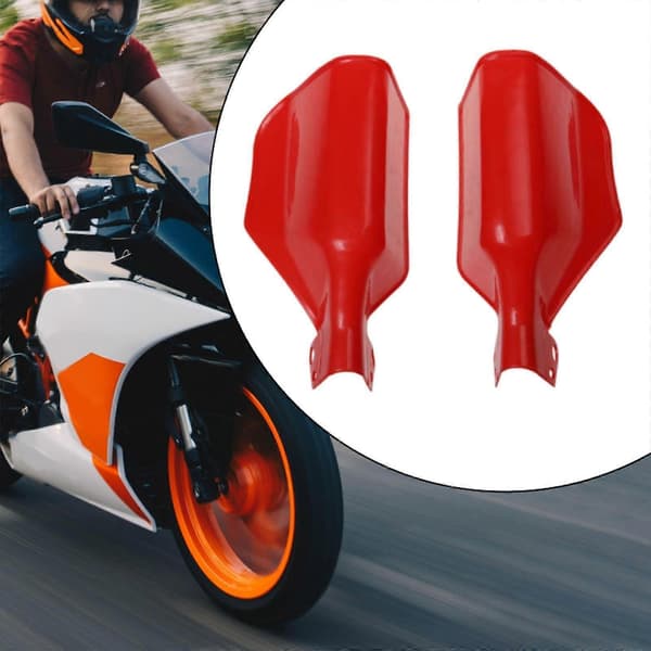 2 st Motorcykel Handskydd Kompatibla med 20 mm Styrkomponenter Handskyddsutrustning Red