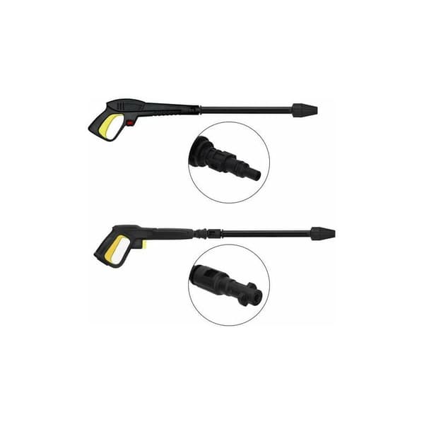 High-pressure spray gun with variable nozzle and rotating lance, compatible with Lavor pressure washers