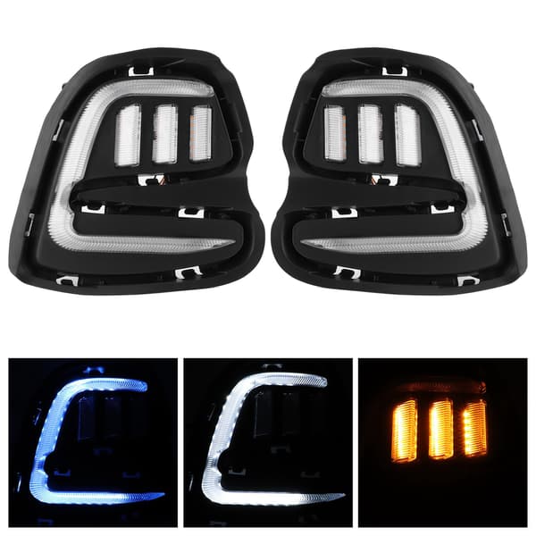 LED DRL-lampe Blinklys Kørelys 3-farvet pasform til Chevrolet Cavalier 2015-2019