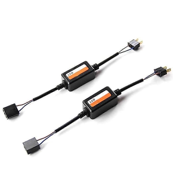 2-pak Canbus Trådløs H7 Automotive Belastningsmodstand Fejl Eliminator Led Dekoder Lys Adapter Black