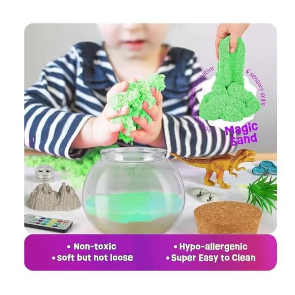 Dinosaur Terrarium Sæt til Drenge, Lysende Dinosaur Terrarium | Pædagogisk Kunst- og Håndværkssæt, Dinosaur Håndværk