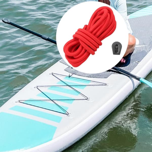 Elastisk Bungee Cord Kajak Stretch Snöre Rep Paddelbräda SUP Förvaring med Red