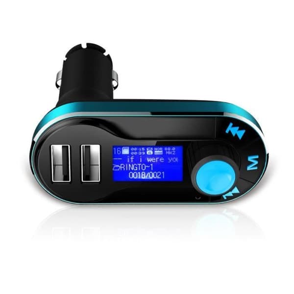 Bluetooth Radio MP3-spelare Bilradio FM-sändare USB SD-modulator Bil Blå