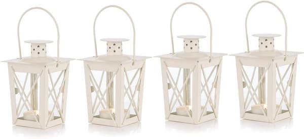 Glass Floor/Hanging Lantern, Portable Glass Lantern, Tea Light DXGHC